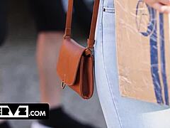 kenzie's huge tits drenched in cum before hubby and stepson!!