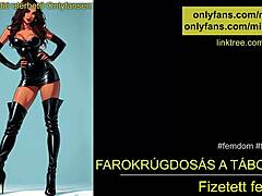 Hungarian Femdom Babe Dominates Camp Troops Hard