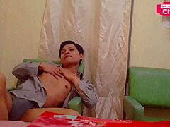 Horny Asian Vixen Hansel Thio Fingers Banana Masturbation For Fans!