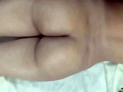 desi bhabhi gets oiled massage from dever at home, shaking her big ass nipples and sexy athletic body all over