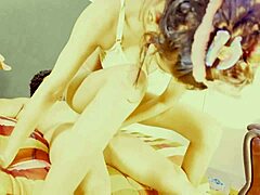 sistya's petite brunette body squirts wildly from rough interracial deepthroat and close-up fucking with her sexy couple partner