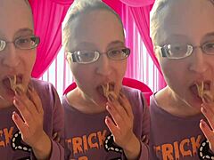 asmr girl pops bubblegum bubbles super close listen with headphones on