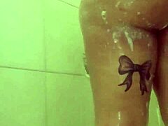 Big Titted BBW Teases Her Fat Ass in Steamy Shower