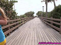 seductive lesbian teen gets drilled deep by strapon in hot threesome