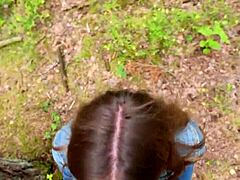 walked after home fuck then sucked outdoors swallowed cum again 😏💦