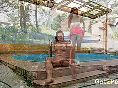 what if wet hairy teens and ladies unleashed their pissy outdoor secrets in this steamy compilation?