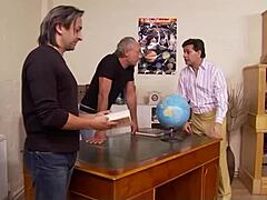 tiffany doll and kerry louise take old cocks in wild orgy anal frenzy