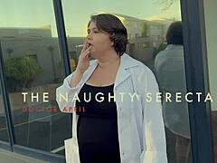 Dominatrix April Binds Pam for Strapon Anal Domination