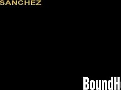 lesbian slaves tied up whipped hard by mistress in garage domination