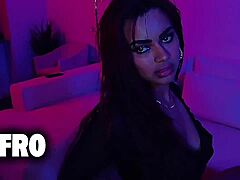 Numi zarah's juicy tits bounce as ray's big black cock pounds her pov doggystyle