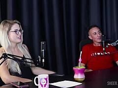 Jow jow casts bruna carlos in sheer red lingerie tease.