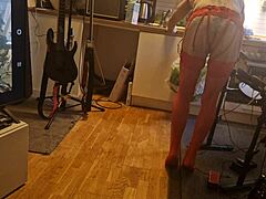 kit willer's ripped ass gapes wide for honey's cock cum in kitchen