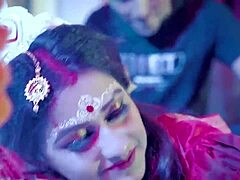 Young Indian Couple's First Night Dirty Bedroom Squirting Sex!