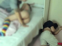 We had to share room with my husband's stepdad and it got real awkward fast