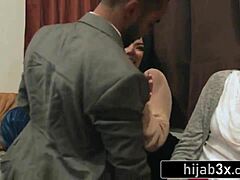 three muslim brides rip clothes for crazy bbc striptease gangbang pre-wedding