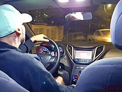 Horny Wife Flashes Ass to Driver, Fucks Publicly