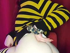 Horny Redhead Sends Nude To Stepsis Making Her Big Ass Crave Fuck