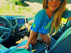 Big natural tits milf Tasty Texas owns cock sucking like Texas royalty