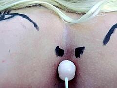 i spread my huge tattooed asshole with sheer buttplug for you