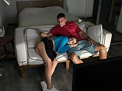 a movie time with tinder date turns into deepthroat facial fun.