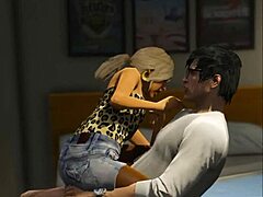 GTA 5 college babe rides cock doggystyle right in her dorm room