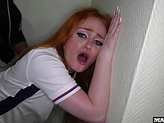 i lost the bet so this bbc fucked my ass rough in the public corridor... ouch!!