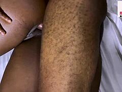 squirting ebony teen's wet pussy calls big cock to destroy it