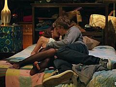 Lizzy Caplan bares small tits in frankie boom 2013 celebrity topless scene