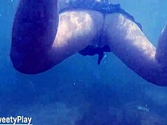 Swimming Turns Steamy with Deep Underwater Creampie Filling Wet Pussy