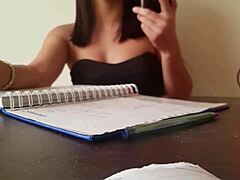 my stepsis visits and i find out she's panty-free under that miniskirt