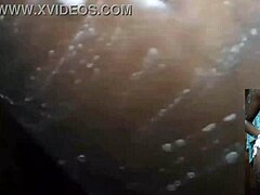 Cyndy Blackslave Fingers Pussy to Squirt in Steamy Shower Close-Up