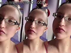 wanna hear me chew this huge food messily with glasses on?