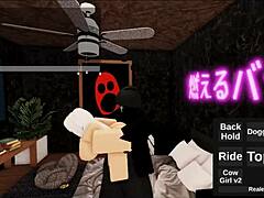 that white haired robloxian whore with huge tits and ass gets smashed hard on monday