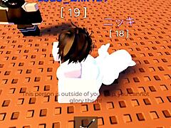 bold roblox crossdresser fucks hard with condom on