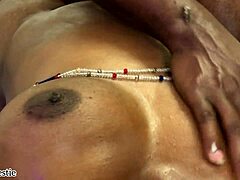 innocent breast massage turns nipples rock-hard with hidden erotic tension