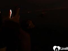 omg my horny girlfriend flashes tits then sucks my cock outdoors in public 😈🍆💦