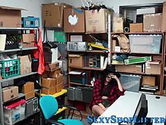 petite latina teen shoplifter ass rammed doggystyle in store