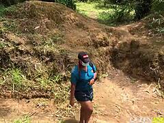 University Girl Lost In Forest Fucked Hard By Two Bikers All Styles