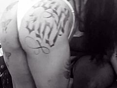 tattooed redhead paty angel trailer fan explodes from her teasing blowjob skills