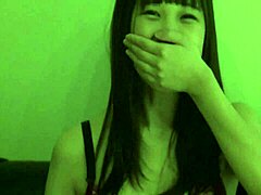 A cute Japanese amateur with marshmallow-soft huge tits squirts everywhere in intense 1-on-1 play, her pretty face flushed with pleasure
