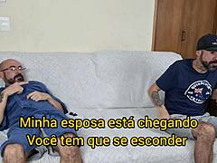 Blindfolded Submissive Wife Lets Husband's Friend Join Bedroom Cuckold Fuck