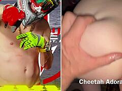 blonde yoga babe's thong panties soaked at beach party?