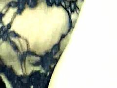 Fucking my sexy girlfriend's ass with buttplug while she wears lingerie and cums hard