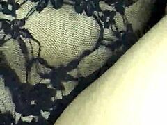 Fucking my sexy girlfriend's ass with buttplug while she wears lingerie and cums hard