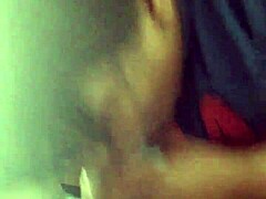 Ebony Slut Sucks Black Cock Deep Until Explosive Cum In Mouth Facial