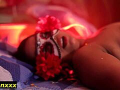 Masked Indian Bhabhi Fucks Neighbor's Huge Cock In Bedroom