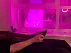 mistress sofi ignores her slave under nylon tights full-weight facesitting with a book