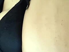 Amateur milf belly fetish leads to intense orgasmic release