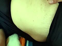 Amateur milf belly fetish leads to intense orgasmic release