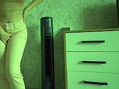 Desperate amateur wets panties peeing jeans homemade